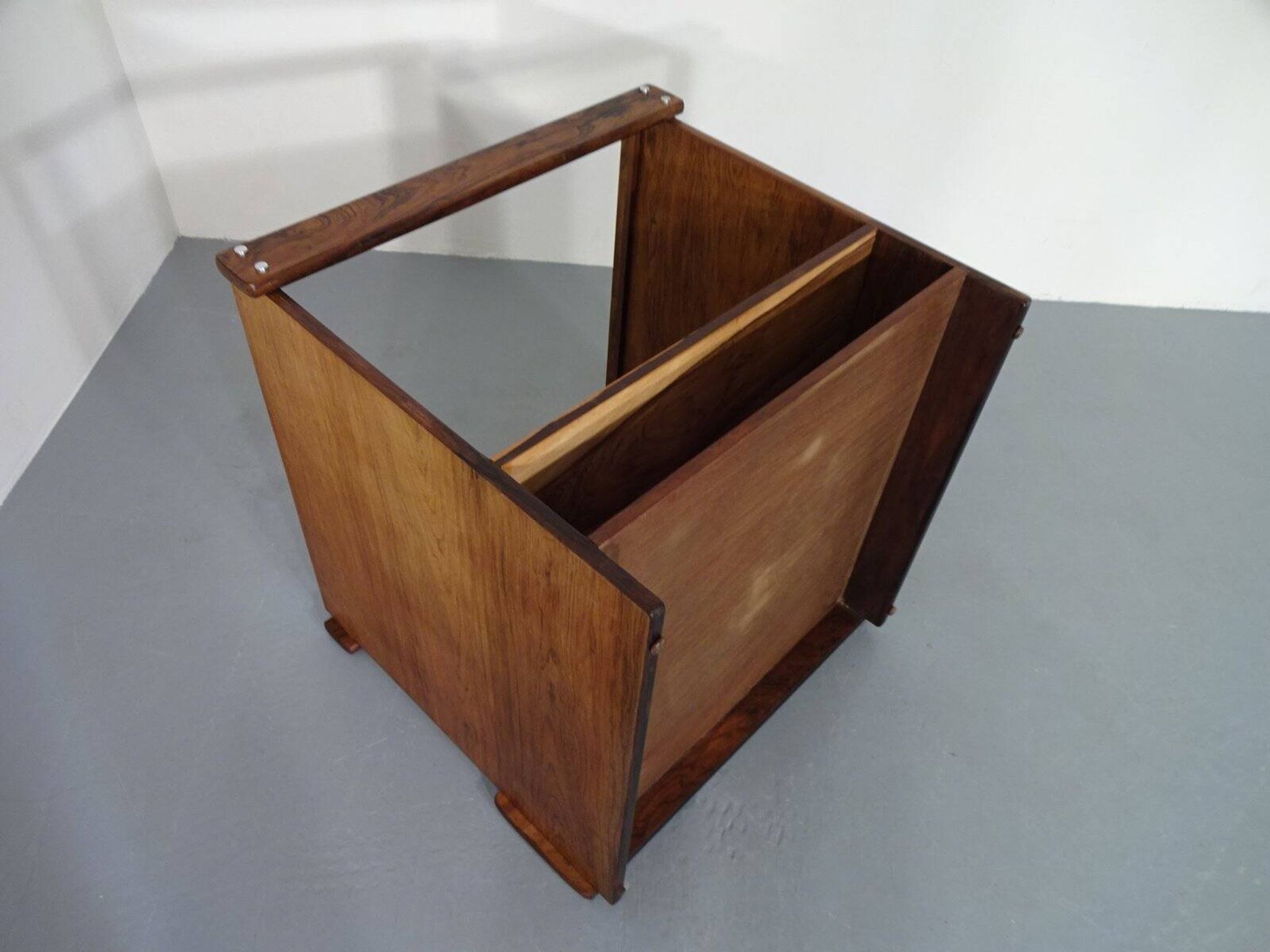 Danish Rosewood & Glass Side Table, 1960s