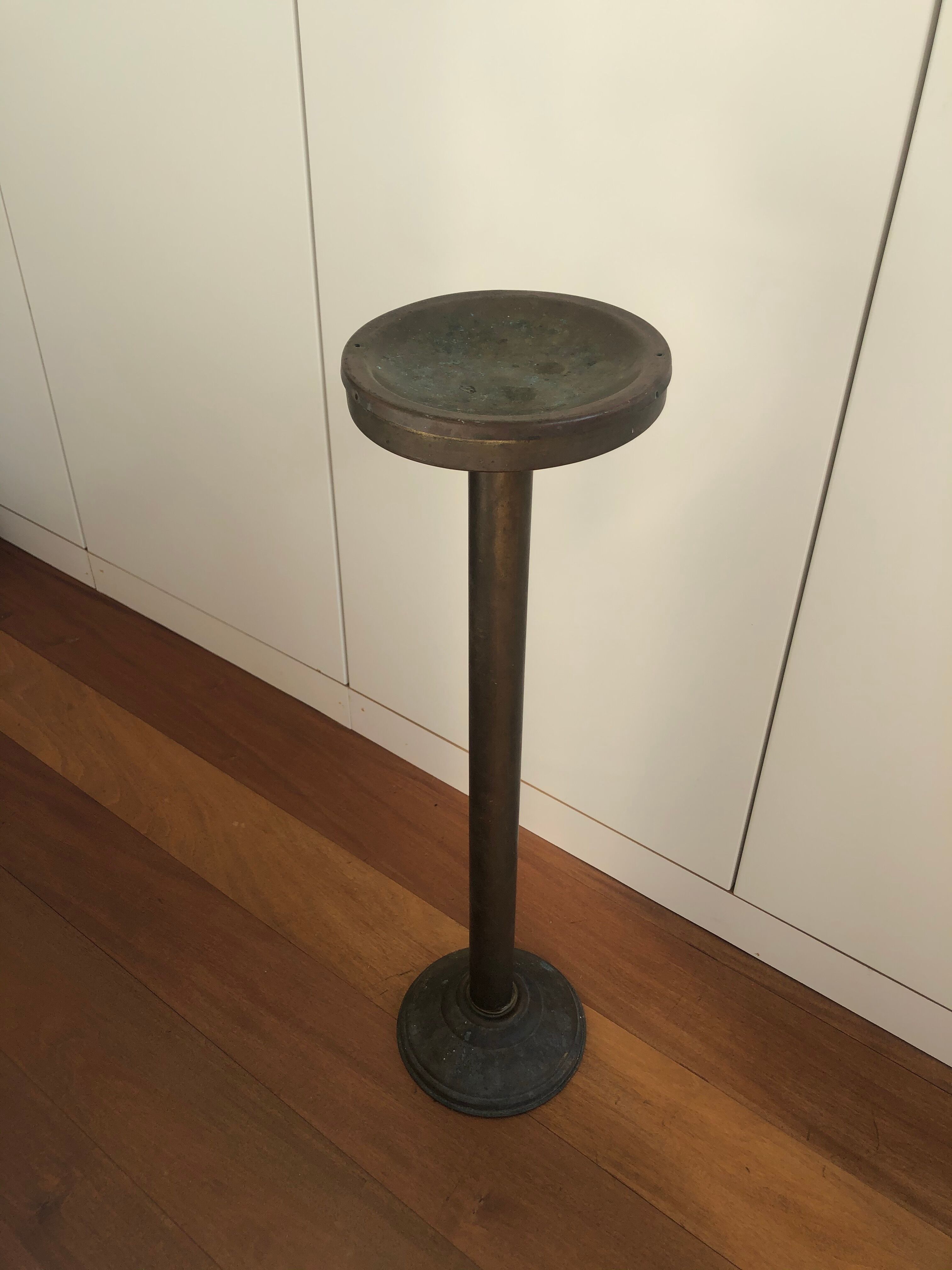 Brass standing ashtray