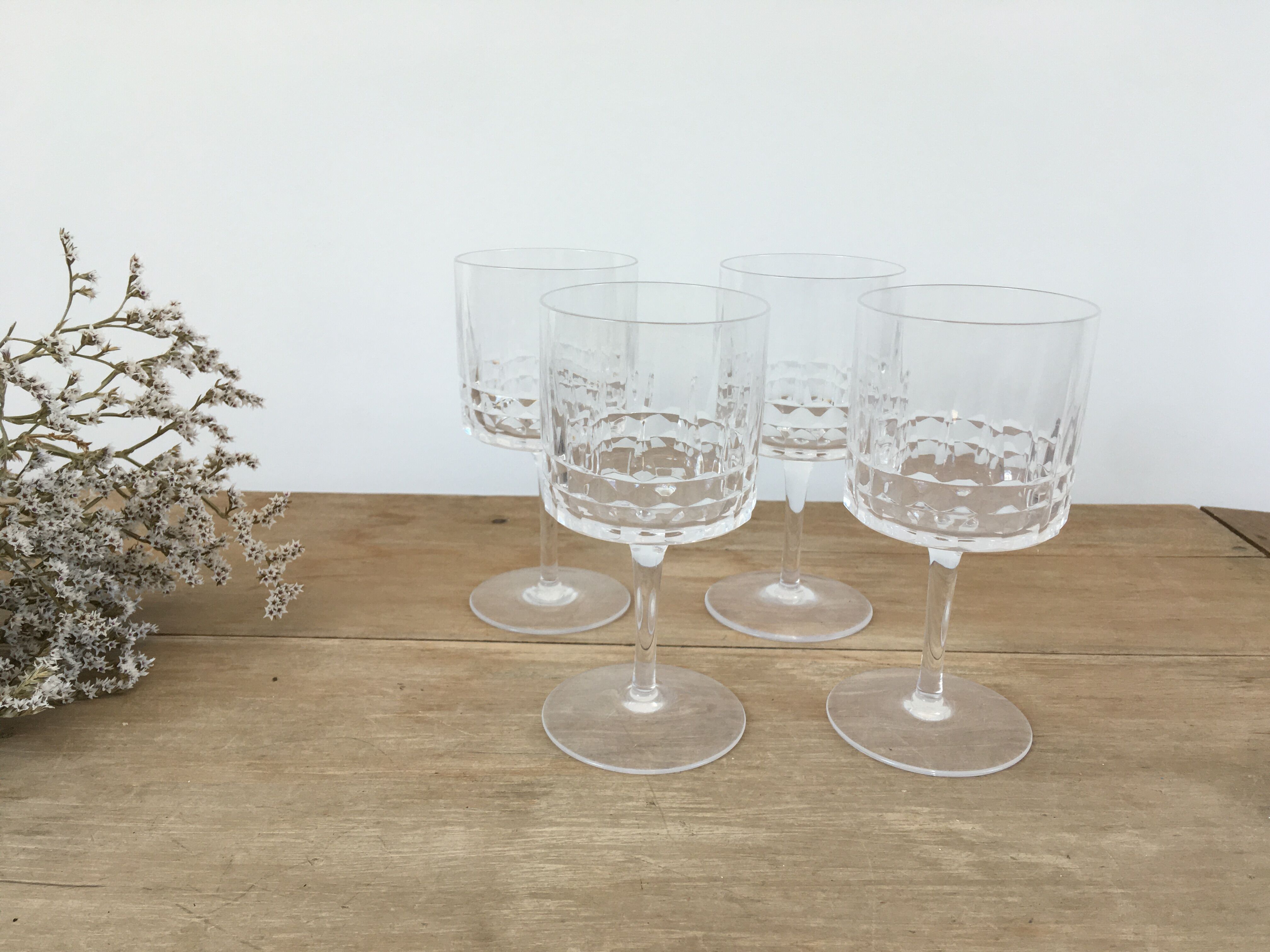 Vintage foot glasses