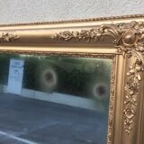 Large Mirror Baroque Wood Stucco Gilded Period XIXth Way Louis XV....