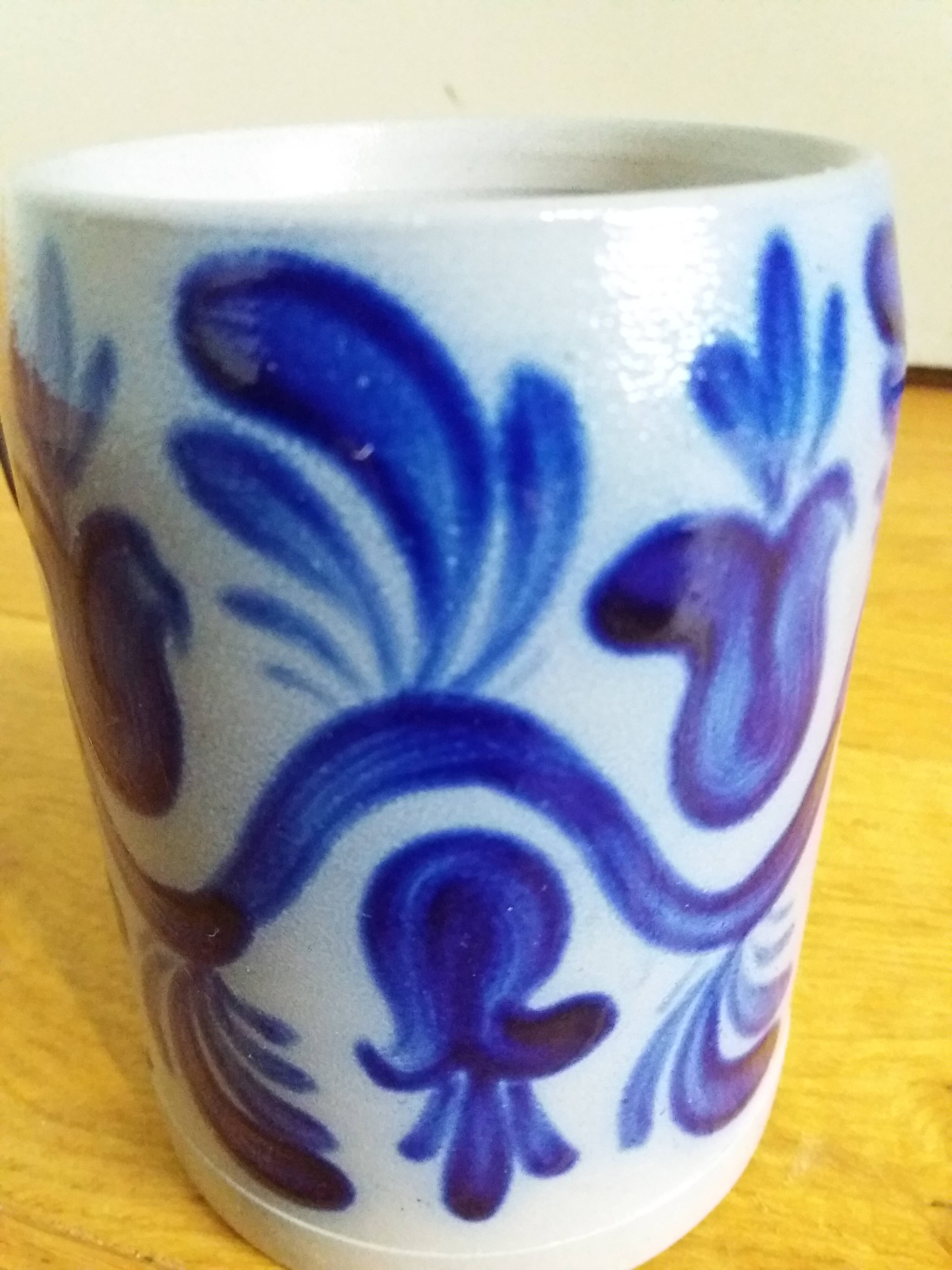 Mug cup stoneware with Alsace salt