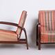 Set of Art Deco Armchairs in Oak, Czech, 1930s