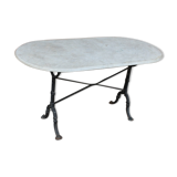 Bistro table with white marble top