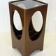 Vinyl storage side table — Italy, 1960s