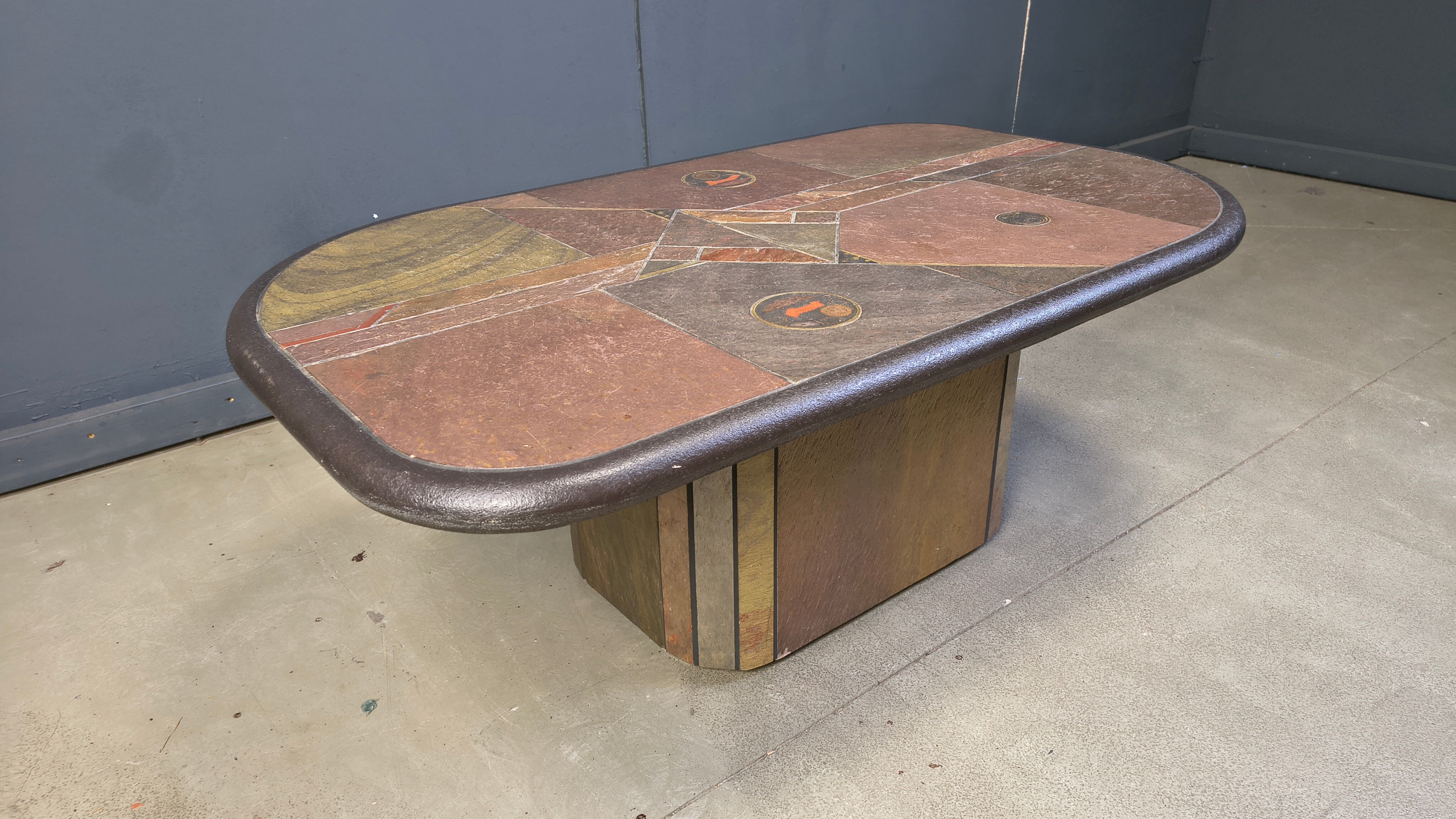 Vintage Paul Kingma style coffee table, 1980s