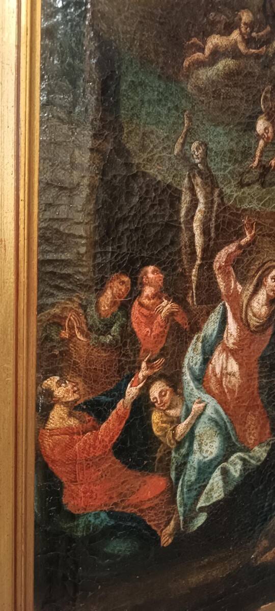 Antique painting - oil on canvas - Assumption of the Virgin, 18th century