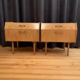 Pair of bedside tables, 70s