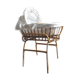 Rattan couffin on stand