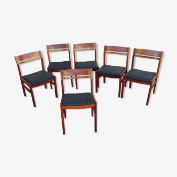 Set de 6 chaises scandinaves