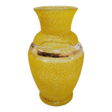 Vase granité jaune