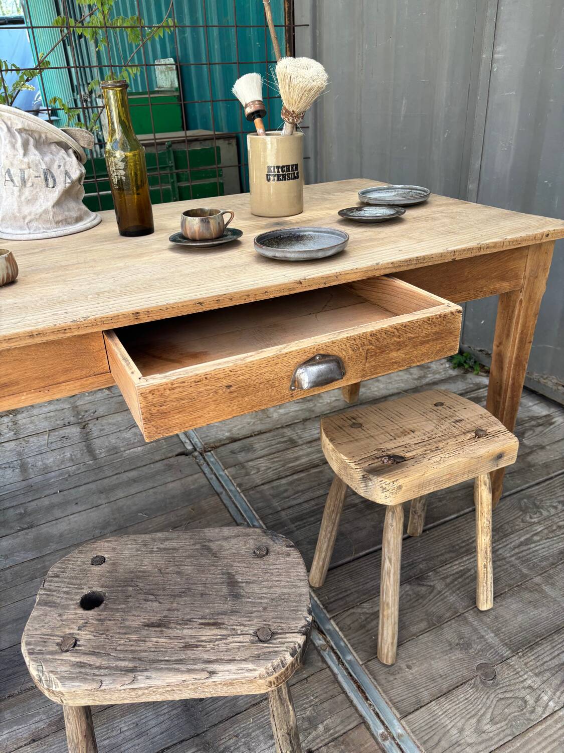 Oak farmhouse table