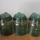 Lot de 3 bocaux en verre vert Durfort