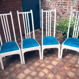 Vintage chairs and white marble design