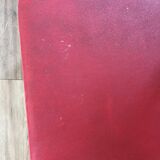 Ensemble de 4 chaises en bois et vinyle rouge