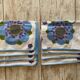 Set of 8 napkins - 70's style - Cotton - 50x46 cm