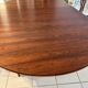 Round extendable table Rosewood Denmark vintage 1970