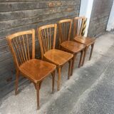 (Lot) 4 Baumann Bistro Chairs 83 stamped
