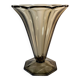 Art Deco tulip vase in smoked glass – Czechoslovak elegance 🇨🇿