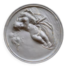 Plaster medallion with RARE cherubs