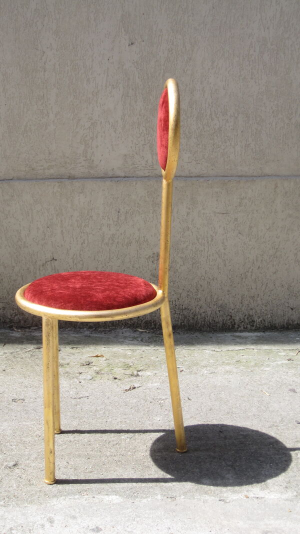 Chaise trépied artisanale, épreuve d'artiste