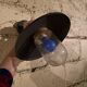 Industrial swan neck wall light