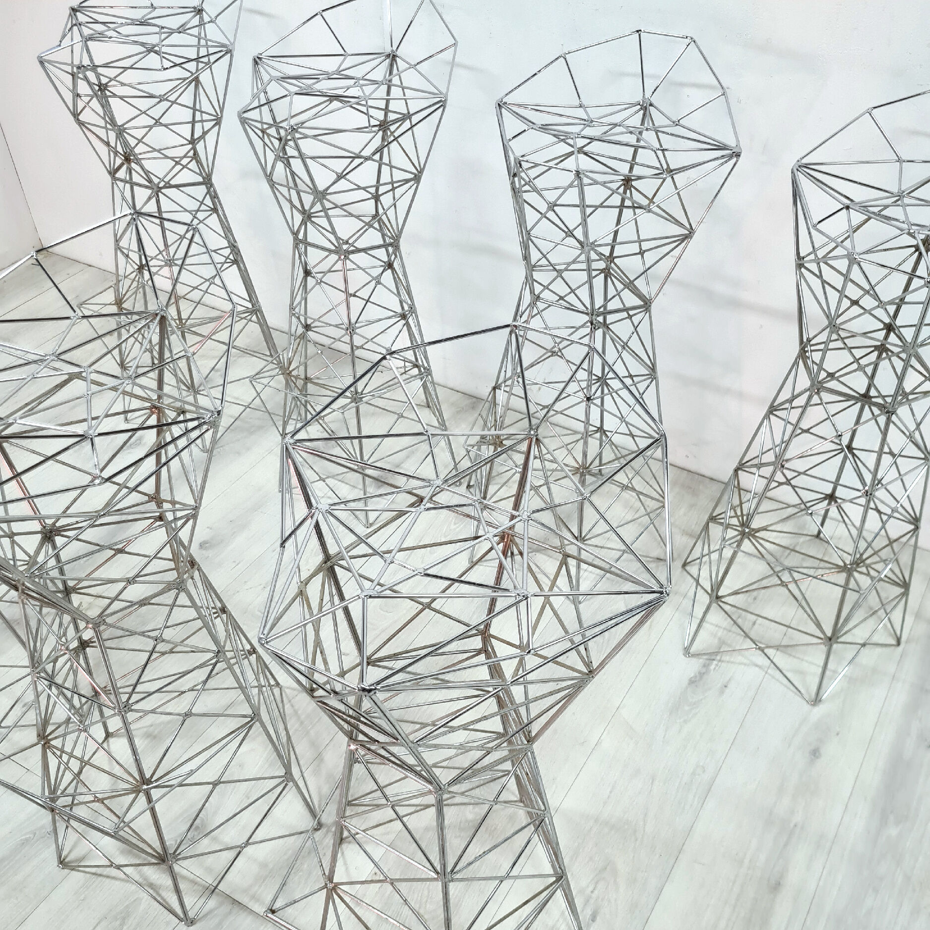 set of 7 Faraday bar stools by Fleskens & Cramer, Netherlands 2000s