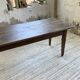 Table de ferme chêne 1950 pieds fuseaux