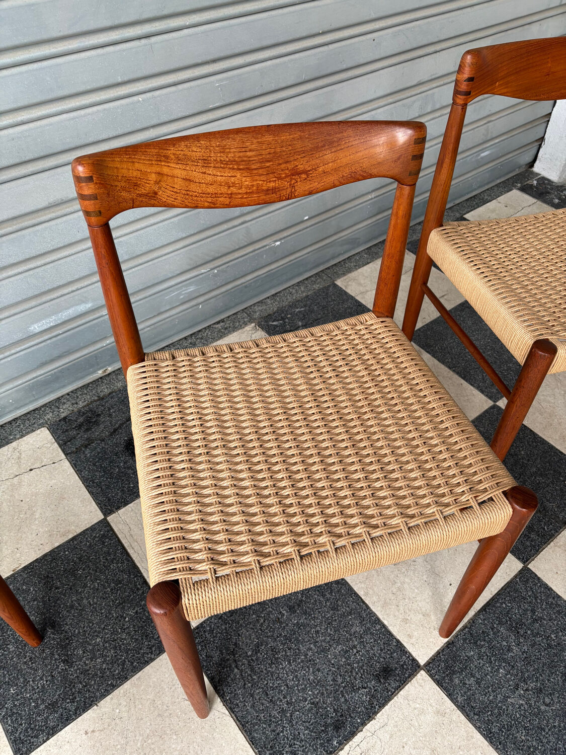 Set of 4 chairs by H.W. Klein for Bramin