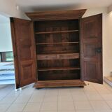 Forezienne solid walnut cabinet