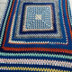 Wool crochet blanket