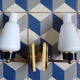 Paire d'appliques vintage 1950-60