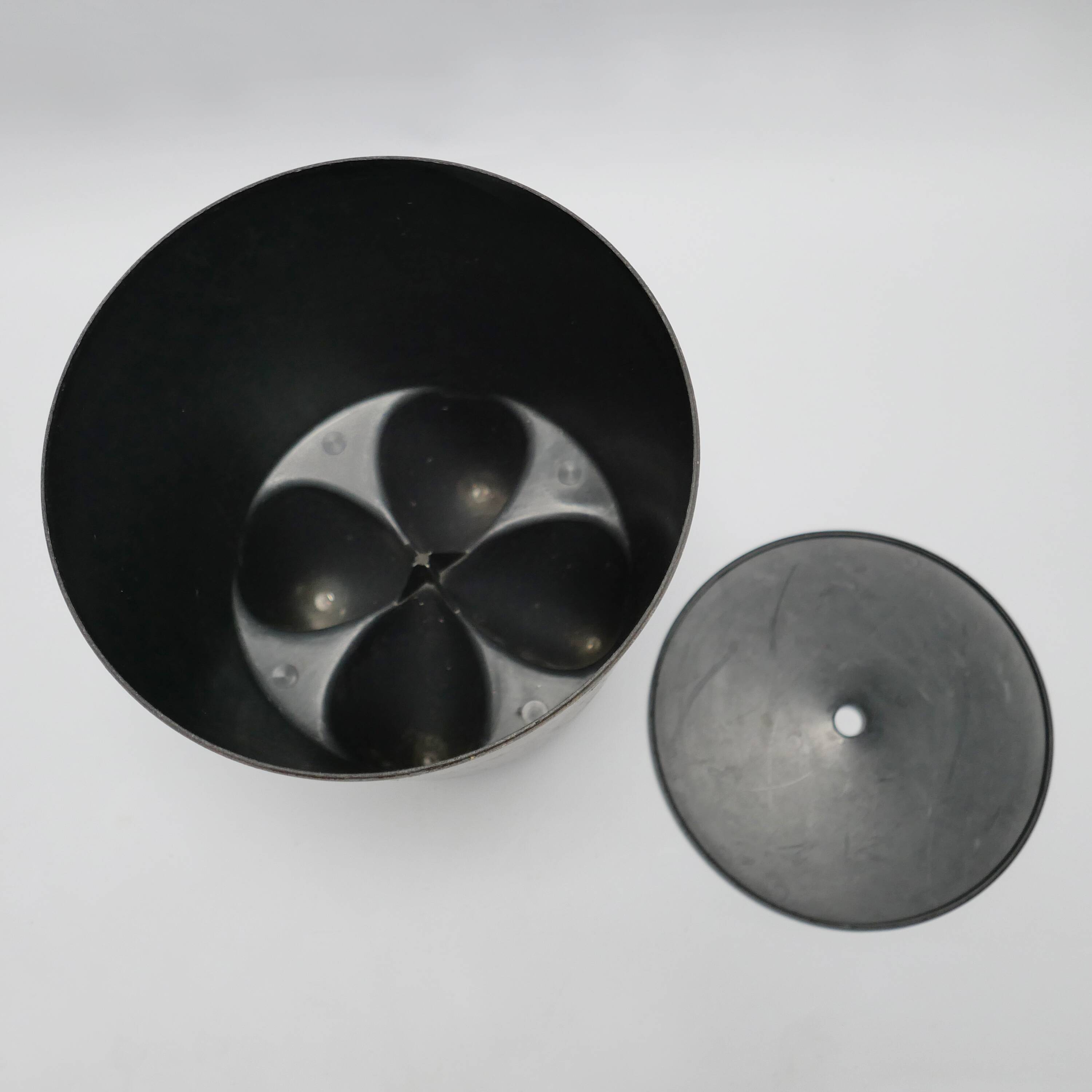 Black stool designed by Philippe STARCK, vintage. 1970-1980