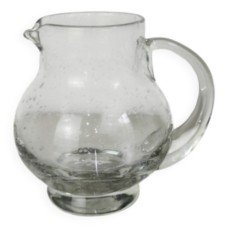 small blown glass pitcher