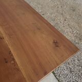 Table de Ferme rustique en merisier massif 19éme - 1m91.5