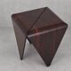 Petalas Side Table Nighstand by Jorge Zalszupin, Rosewood