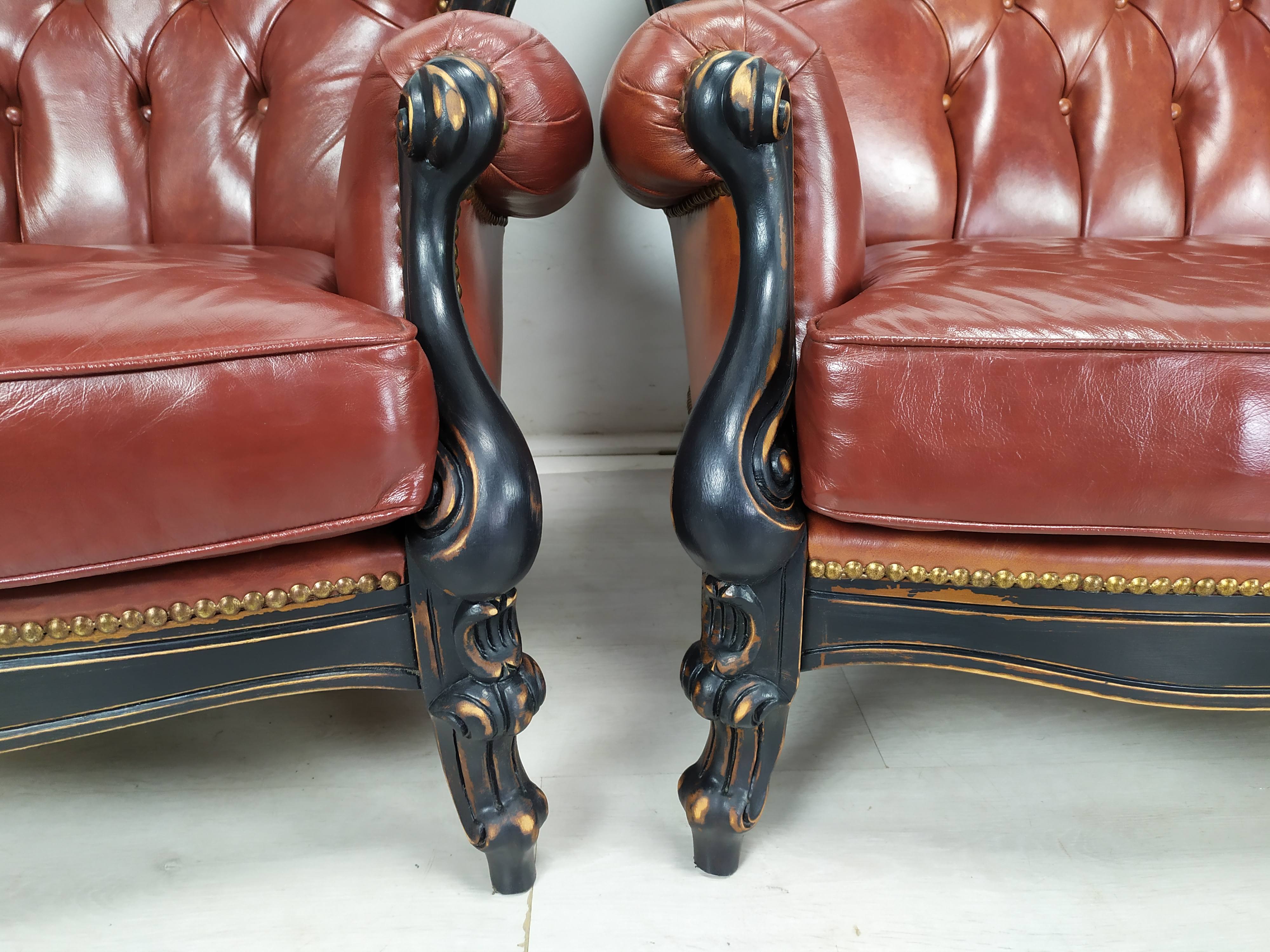 Salon Chesterfield burgundy