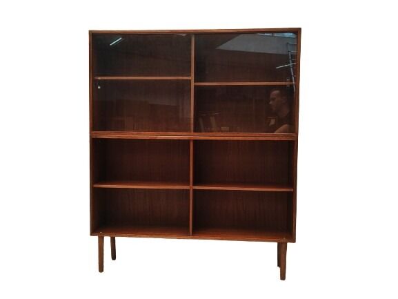 Mid century highboard display cabinet