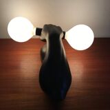 Vintage ceramic wall lamp by JC Peiré 80s