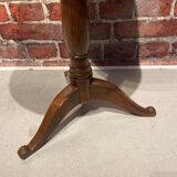 Wooden pedestal table
