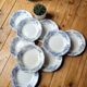 9 Ceylan soup plates from Creil and Montereau Labrador
