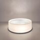 Plafonnier ou applique Holophane verre opaline blanche 1970 diamètre 35cm