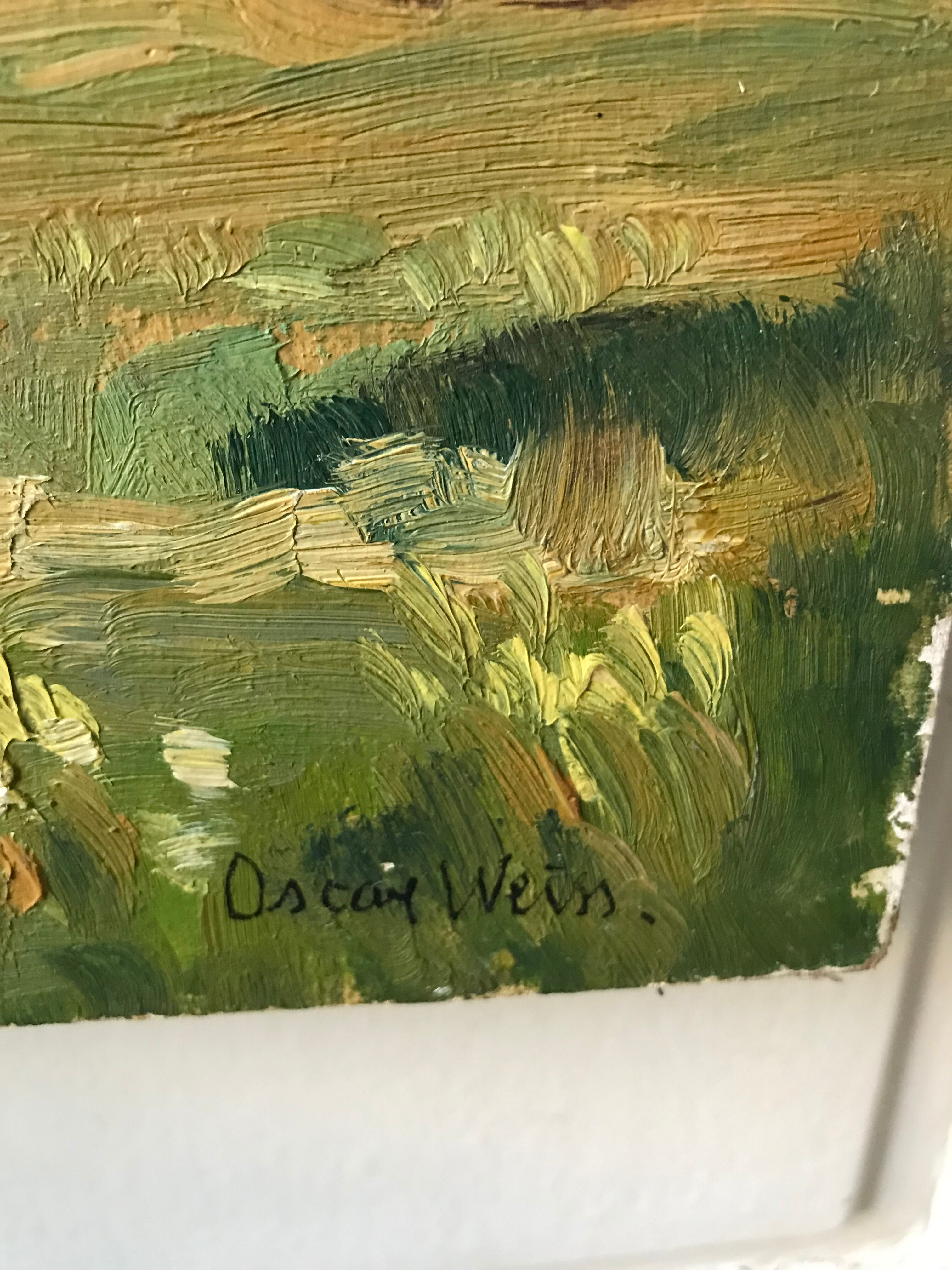 Landscape oil painting