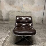 Fauteuil chauffeuse par Charles Pollock pour Knoll, années 70