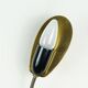 Pair of 1950s mid century sconces wall lamps brass black metal
