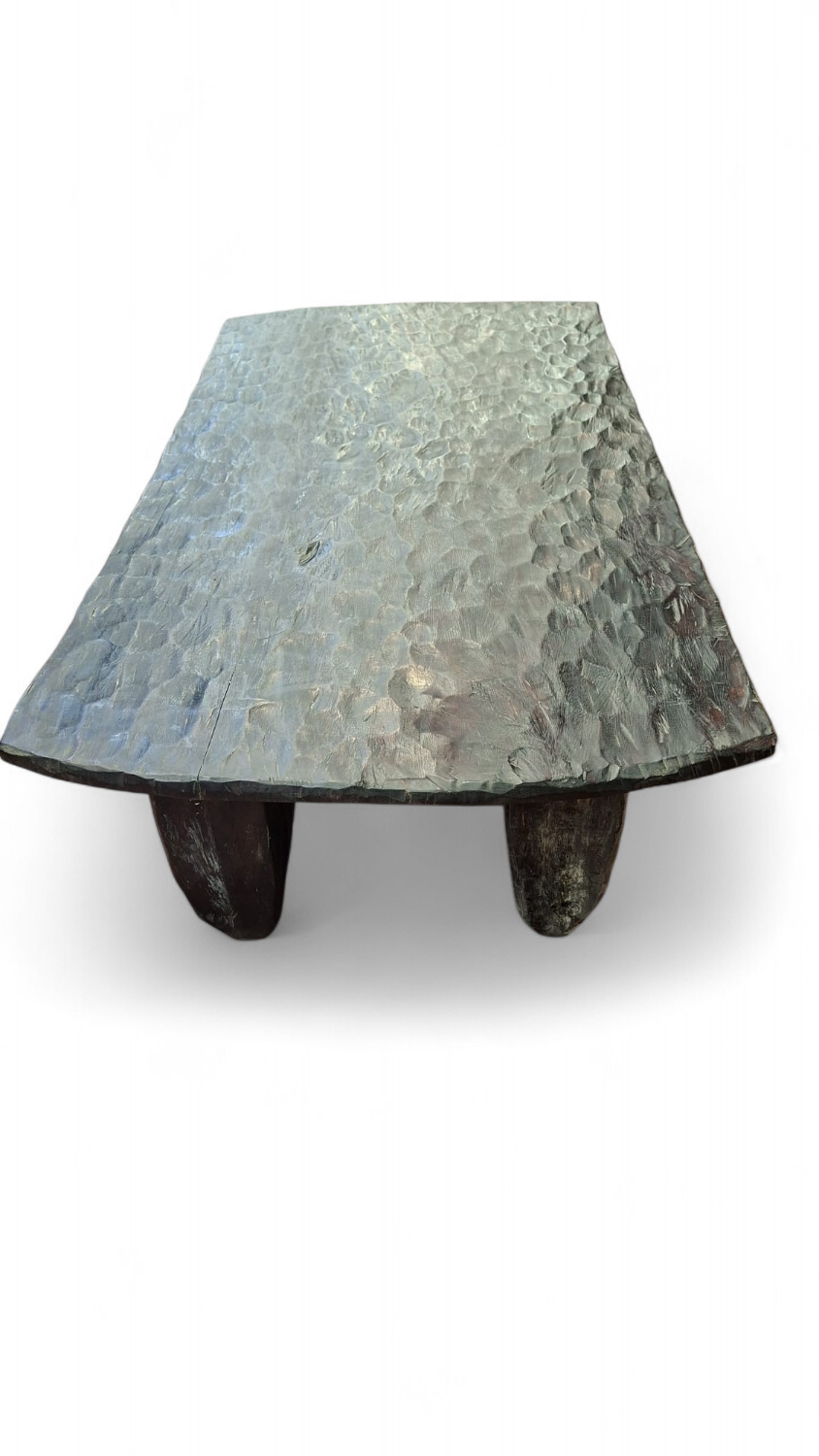 Raw wood coffee table