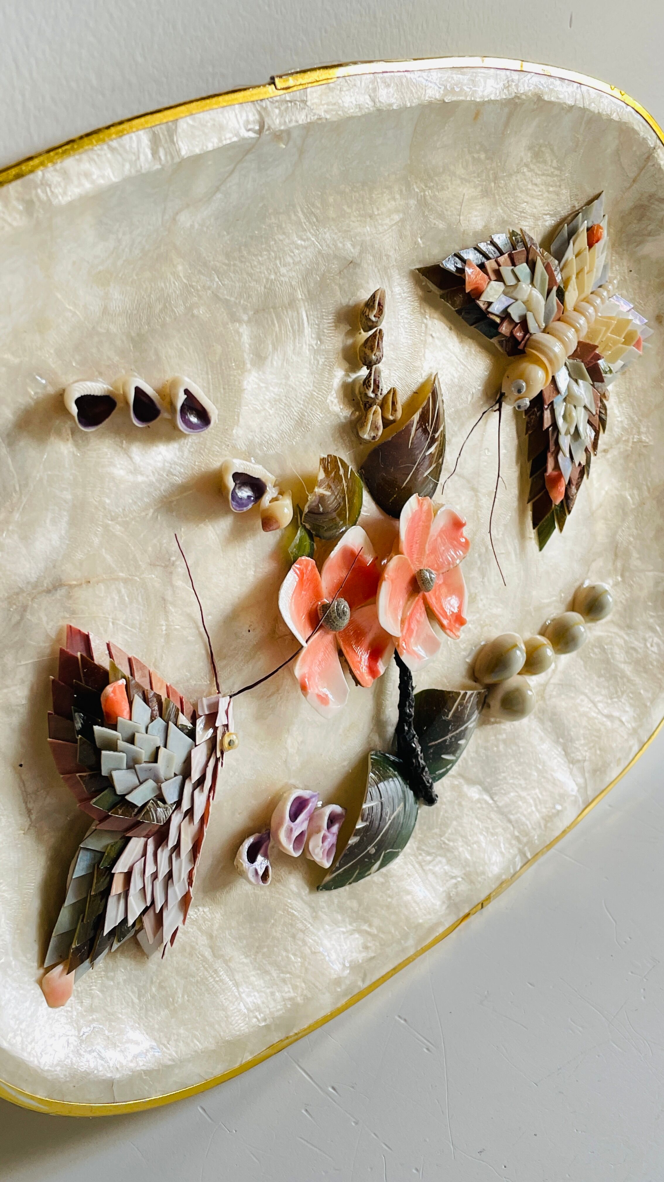 Decorative Shells Plateau Vintage
