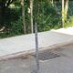 Lampadaire italien vintage effet marbre gris