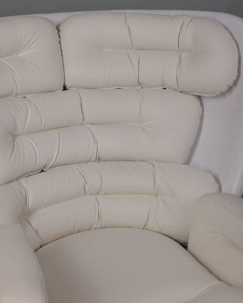 Vintage armchair from the 1960s, "elda" designed by joe colombo for comfort