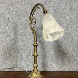 Degué: 1880s gilt bronze desk lamp