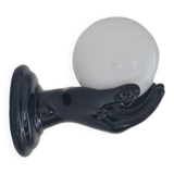 Opaline and porcelain wall light